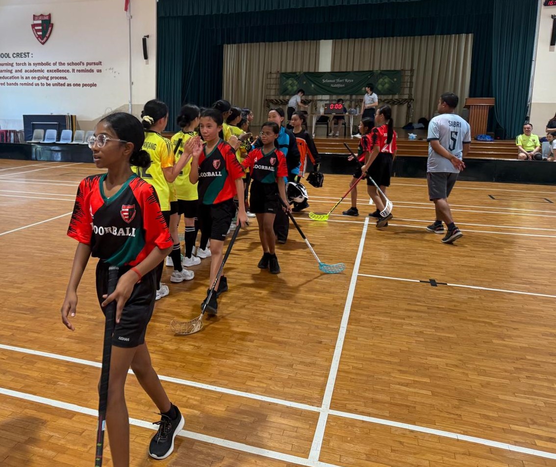 Players showing sportsmanship